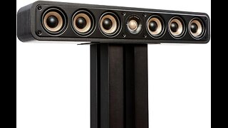 Polk Signature Elite ES35 Slim Center Channel Speaker - Hi-Res Audio Certified, Dolby Atmos