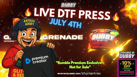 4th of July Premium Stream – Shirt Pressing & Gaming Madness 🇺🇸🎮