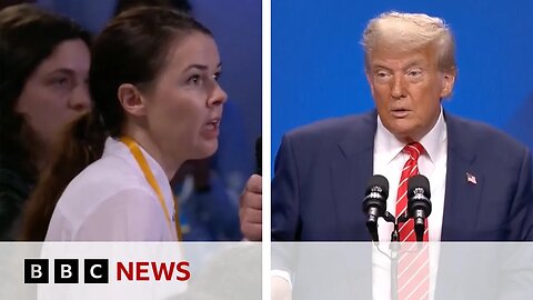 Donald Trump asks BBC Ukrainian reporter about her family at Nato summit