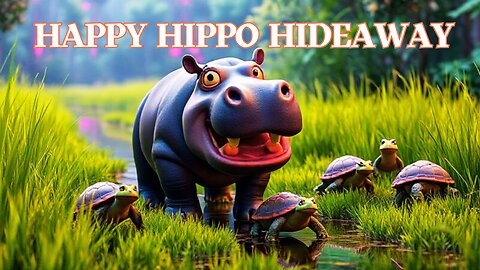 A Toddler Song About a Hippopotamus and Nature - Happy Hippo Hideaway!