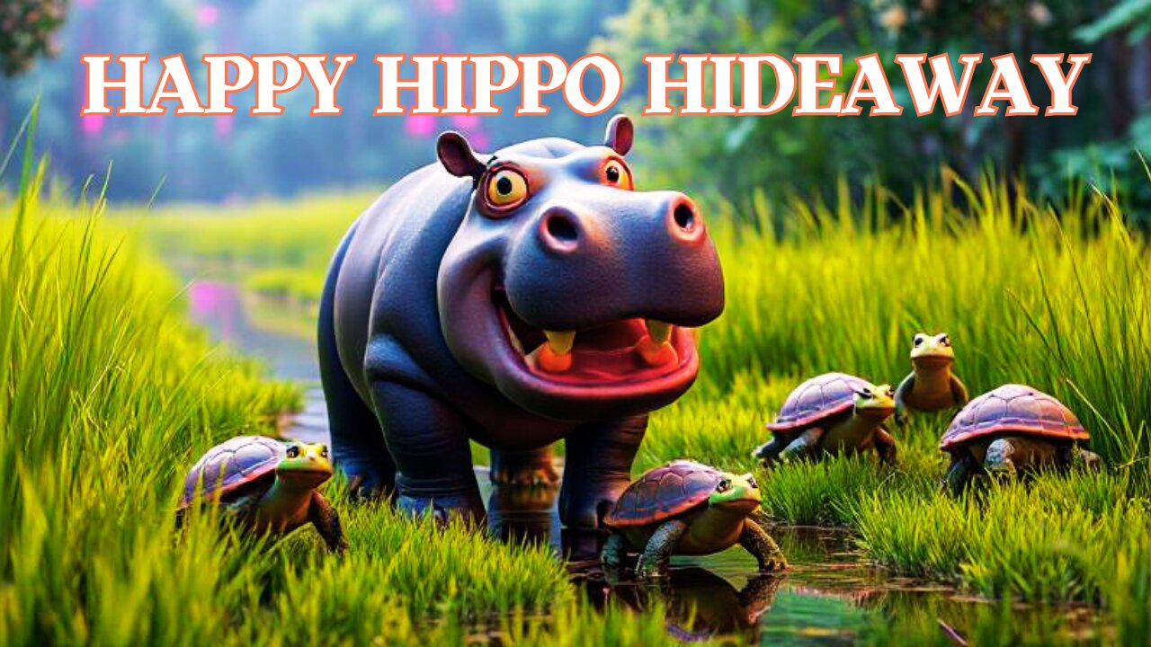A Toddler Song About a Hippopotamus and Nature - Happy Hippo Hideaway!