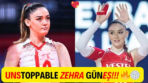 🔥 Unstoppable Zehra Güneş! 😍 | HD Volleyball Magic 🏐💥 | #Viral #Trending