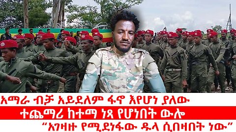 አማራ ብቻ አይደለም ፋኖ እየሆነ ያለው | ተጨማሪ ከተማ ነጻ የሆነበት ውሎ | "አገዛዙ የሚደነፋው ዱላ ሲበዛበት ነው"