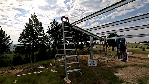 North Rack Panel Installation 3rd Day
