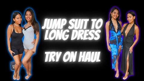 HOT GIRL Tight Body Suit to Long Dress Try On Haul [4K]