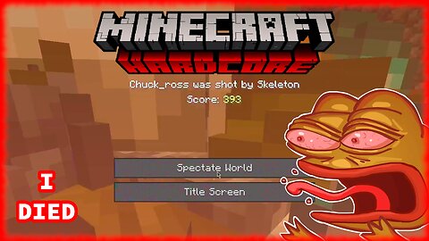I can't believe I only lasted 7 days! Minecraft Hardcore FAIL