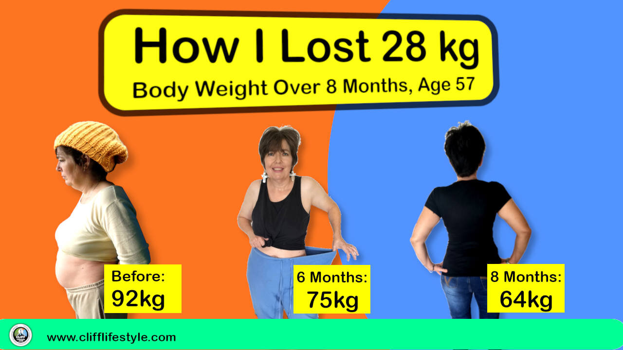 How I lost 28kg Weight Loss Over 8 Months At Age 57 With No Extra Exercise