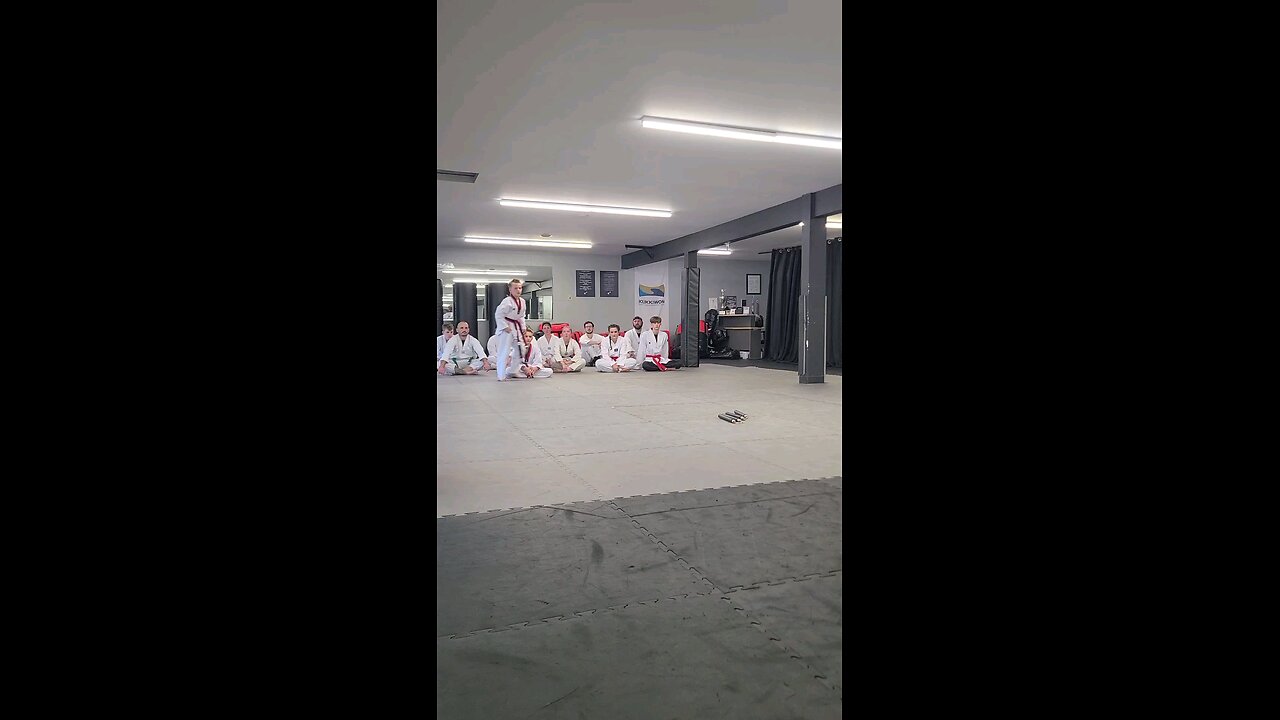 Middle Son's Nunchucks Black Belt Test