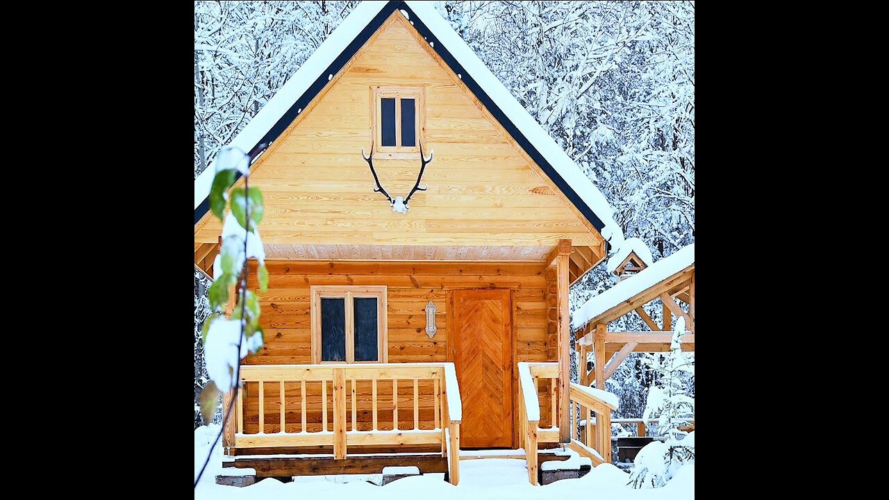 ONE Year a Man Builds the Log Cabin of his Dreams Alone in the Forest, Start to Finish