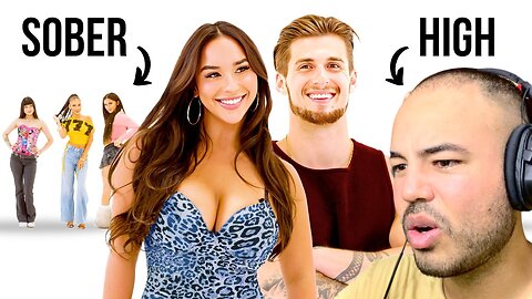 Kalkazian reacts David Alvareeezy | Blind Dating 8 Girls BEFORE and AFTER Getting High