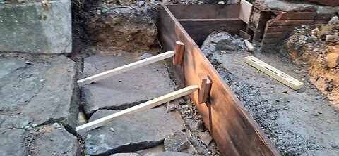 Forming For A Concrete Step