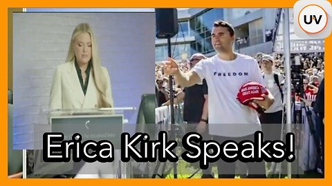 Erica Kirk Speaks on Charlie’s Last Wishes, Thanks Nation & President | on UVueTV
