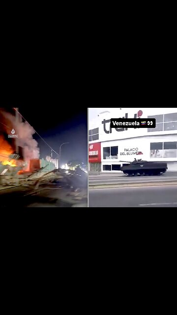 40 KILLED in US attack on Venezuela. Distruction, Protests and Bolivarian Tanks now in the Streets