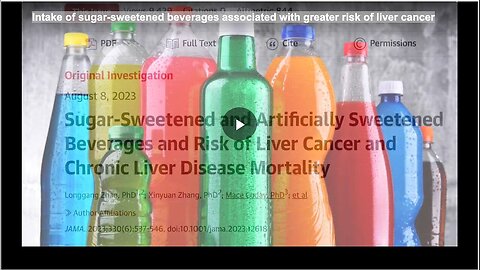 "Sugar-Sweetened Beverages Intake Linked to Higher Liver Cancer Risk"