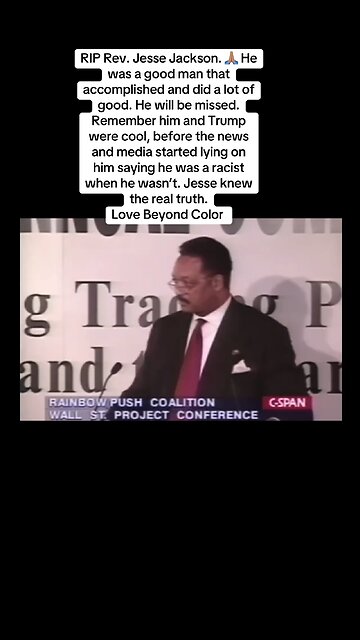 RIP Rev. Jesse Jackson. 🙏🏽 He was a good man that accomplished and did a lot of good.