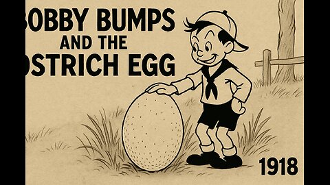 Bobby Bumps and the Ostrich Egg (1918) | Silent Cartoon Short | Public Domain Animation