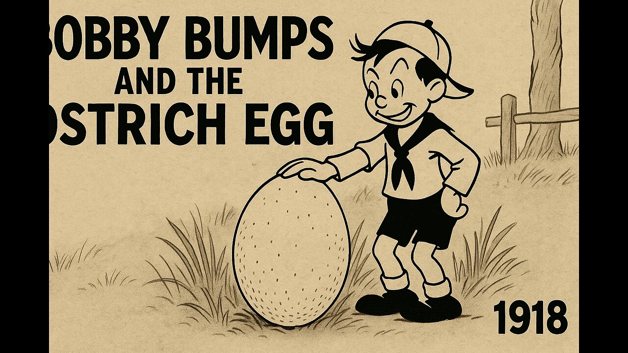 Bobby Bumps and the Ostrich Egg (1918) | Silent Cartoon Short | Public Domain Animation
