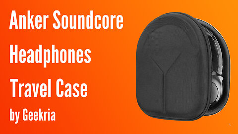 Anker Soundcore Over-Ear Headphones Travel Case, Hard Shell Headset Carrying Case | Geekria
