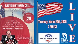 Integrity Action call With Steve Stern - Thursday, March 20th at 2:00PM EST