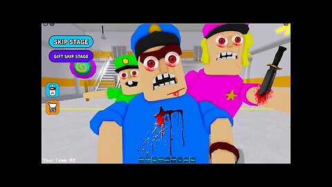 MAD POLICE FAMILY UPDATE! POLICE FAMILY ESCAPE! SCARY OBBY ROBLOX #roblox #obby