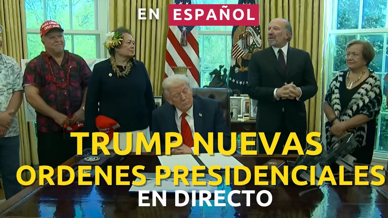 EN VIVO Y EN ESPAÑOL, Trump firma nuevas ordenes ejecutivas