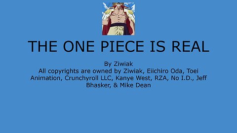 THE ONE PIECE IS REAL