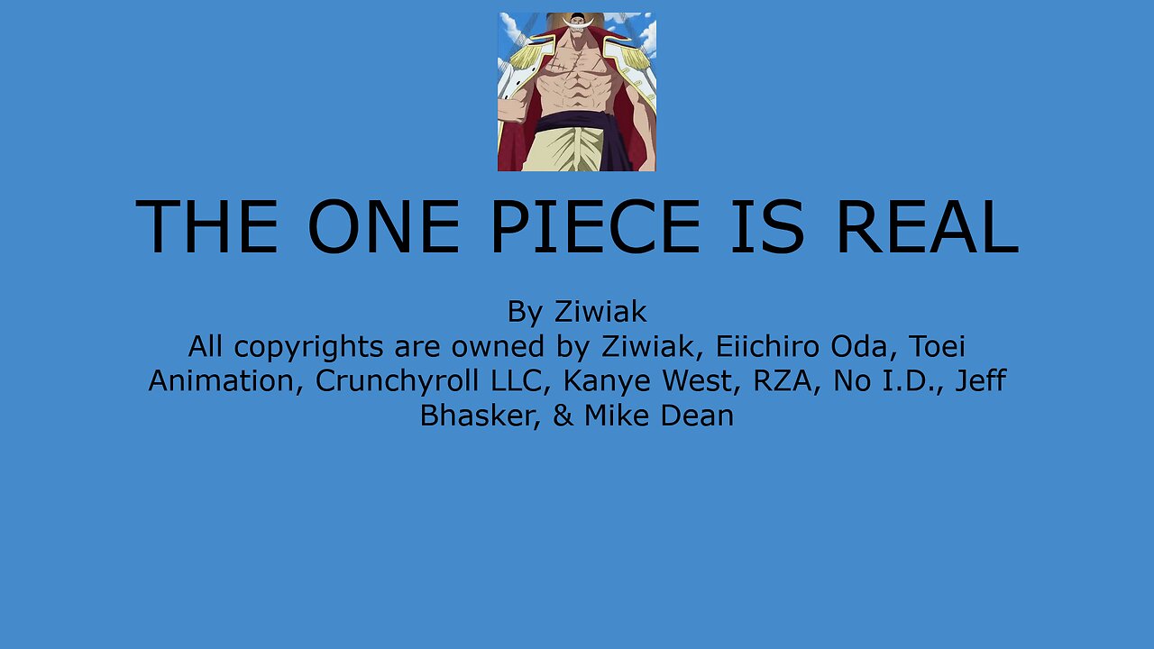 THE ONE PIECE IS REAL
