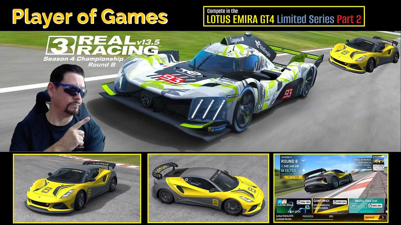 Player of Games: Real Racing 3 Update 13.5: Compete in the LOTUS EMIRA GT4 Limited Series Part 2