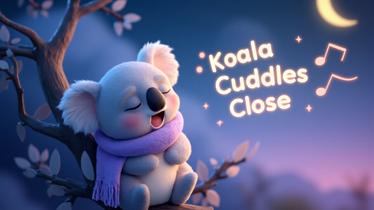 Koala Cuddles Close 🐨 Soft Bedtime Song for Kids | Mellow Monday