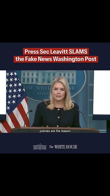 PRESS SECRETARY CALLS OUT💜🇺🇸🏛️👩‍💼📸THE WASHINGTON POST FAKE NEWS🎬🎤📰💫