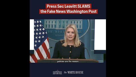 PRESS SECRETARY CALLS OUT💜🇺🇸🏛️👩‍💼📸THE WASHINGTON POST FAKE NEWS🎬🎤📰💫