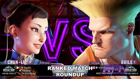 Kuya Kalbo SF6 Ranked Match Roundup. Chun Li Master Rank [Hori Fight Stick]