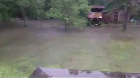 Hurricane Harvey Flood Waters - Back portion of 5 acres has a lower elevation. 10' of rainwater!