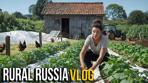 My Ordinary Day in a Siberian Village: Garden Updates, Mow Hay with a Tractor, What About Batman?🐄
