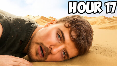 24 HOURS in the DESERT with NO HELP! part2 #RumbleExclusive #MrBeastStyle #DesertSurvival#24HourTest