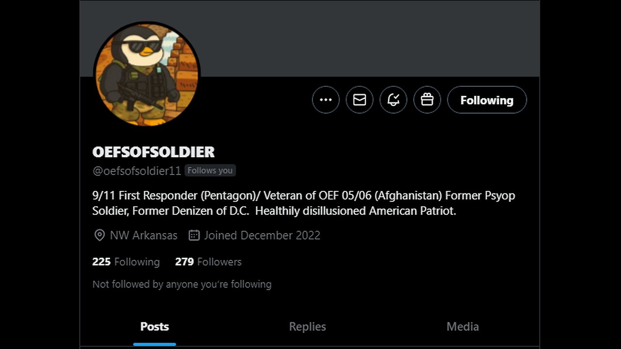 OEFSOFSOLDIER - 9/11 Pentagon First Responder