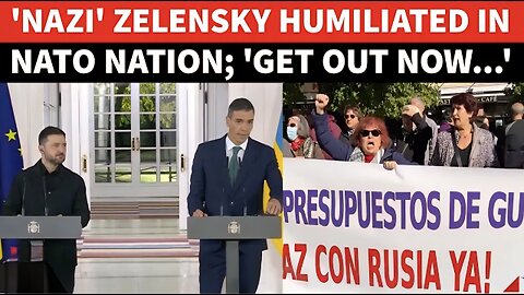 Zelensky Belongs In Prison : Ukraine President HUMILIATED To His Face In NATO Nation