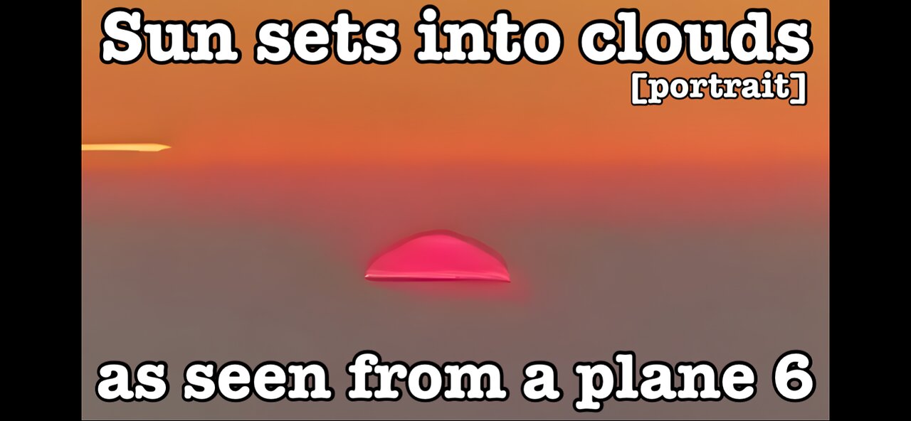 Sun sets into clouds as seen from a plane 6 [portrait]