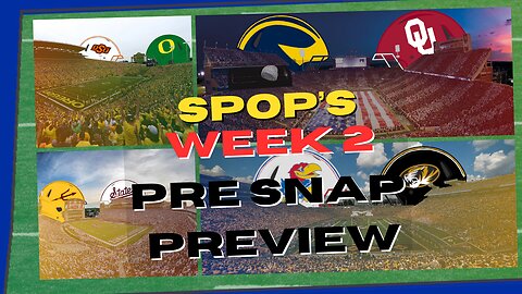 Pre-Snap Preview: Michigan @ Oklahoma | KU @ MIZ | IOWA @ ISU | Week 2 Quick Picks |