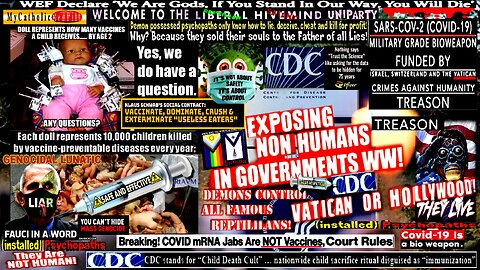 CDC – “Child Death Cult” Psychopathic Murderers! (MyCatholicRedPill Bio-Weapon compilation edition)