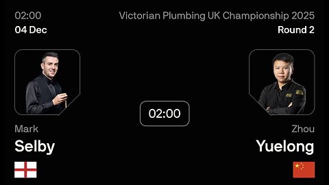 🔴 ถ่ายทอดสดสนุกเกอร์ 🏴󠁧󠁢󠁥󠁮󠁧󠁿 มาร์ค เซลบี้ VS โจว เย่หลง 🇨🇳 ศึก ยูเค แชมเปี้ยนชิพ