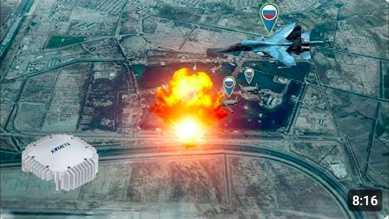 Russian Su-34s attack Ukrainian forces with the Kometa electronic warfare system