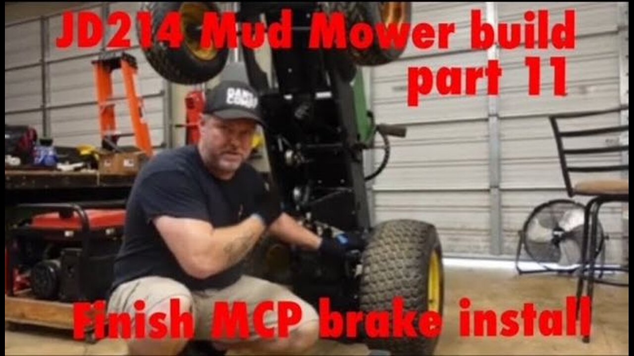 JD214 Mud Mower build part 11 MCP master cylinder/ brake lines/ pedal install