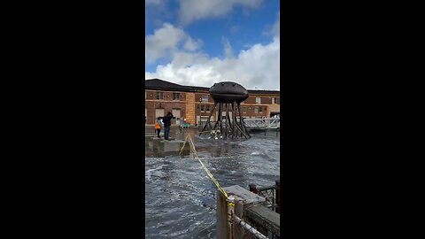 King Tides taking over the Embarcadero, San Francisco this morning.