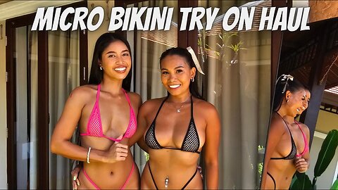 HOT GIRL Micro Bikini & Gym Yoga clothes Try On Haul [4K]