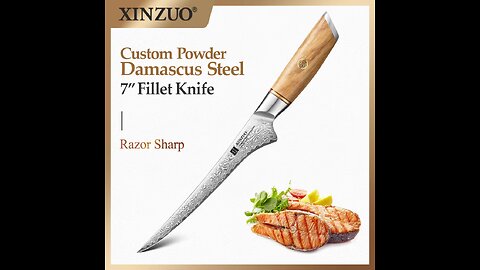 XINZUO Original Design 7 Inch Fillet Knife 