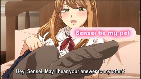 Girl turned her Sensei into her pet dog
