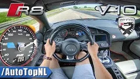Audi R8 V10 606HP MTM AUTOBAHN POV...(@AutoTopnl)