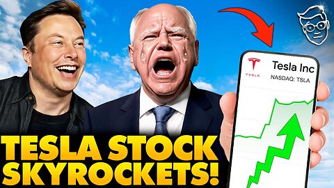 Tesla Stock SURGES 20% After Failed VP Tim Walz Celebrated ‘Crash’, Gets HUMILIATED by Elon Musk