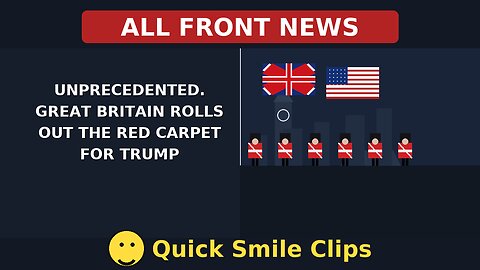 President Trump welcomed to Britain by the King, no one else got this reception